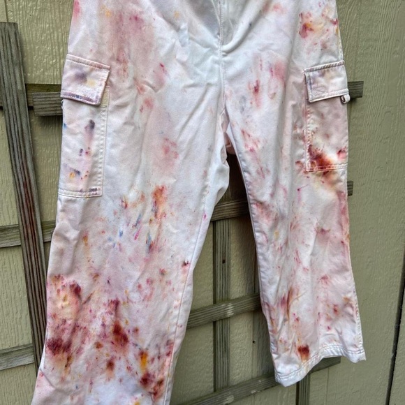 Upcycled and repurposed Dockers cropped pants 🌈 - Picture 3 of 4